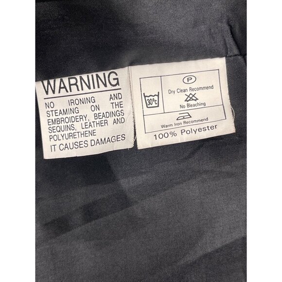 Ben Marc International Women Black Sequin Beaded Open Front Jacket Size 2XL - Picture 6 of 7